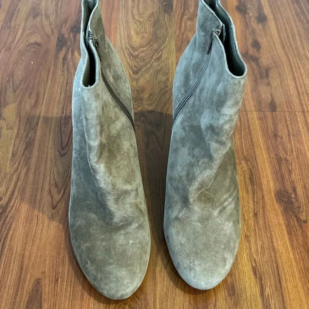 Seychelles suede taupe heeled booties 10